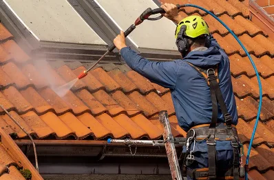 Démoussage et hydrofuge de toiture à Anost